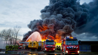 Brand bij een risicovol bedrijf