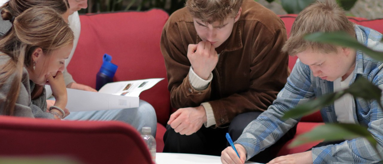 Studenten aan het werk